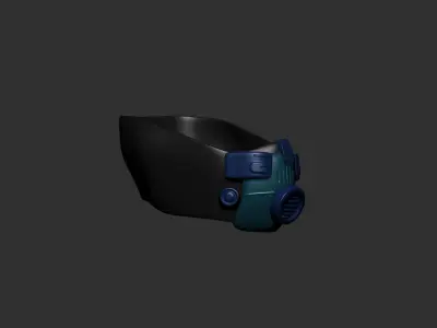 Gas mask helmet  3D model buy