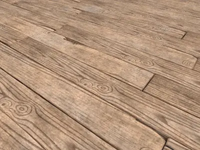 Wooden Planks Low-poly 3D model buy