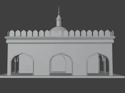 Mosque Masjid Low-poly 3D model