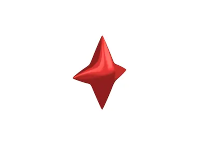 Sparkle v2 007 Low-poly 3D model