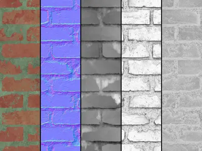 Brick Wall With Mortar - Seamless Texture