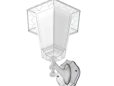 Classic Wall Exterior Lamp 3D Model 3D model