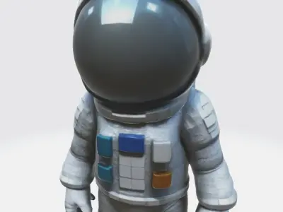 Lowpoly astronaut 3D model