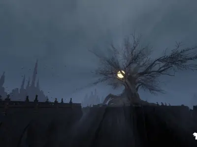 The Great Tree Environment Low-poly 3D model