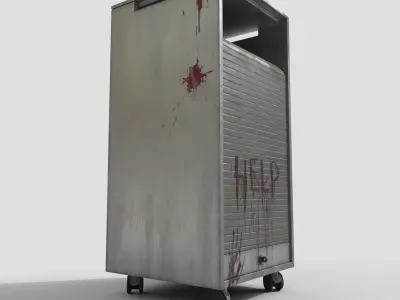 Roll-up Door Cabinet Low-poly 3D model