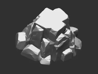 3D Mountain rock Zbrush sculpt 3D model
