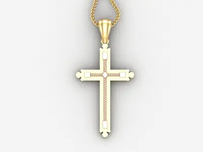 Cross Light Gold 4CP003 3DM STL 3D print model