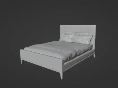 West Elm Parker Bed 3D model