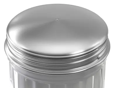 Sugar Canister Low-poly 3D model