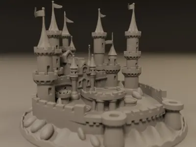 sand castle 3D print model