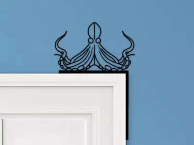 Kraken Door Corner Decor 3D print model