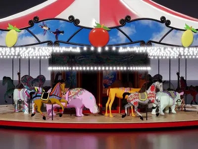 Carousel 3D model