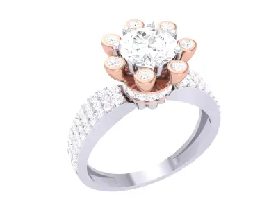  Women Ring MTL 3dm STL OBJ FBX Details 3D print model 54