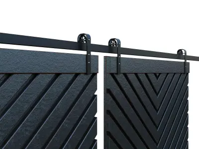 Sliding Door-001 3D model