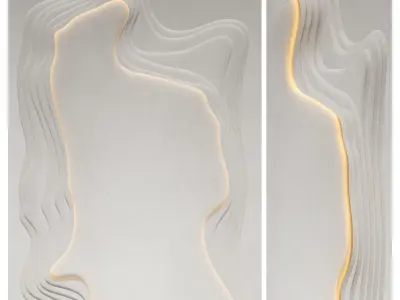 Parametric wall 3D model 2