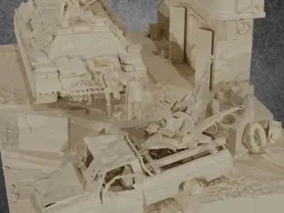 MA Models 3D Libya Civil War  3D print model