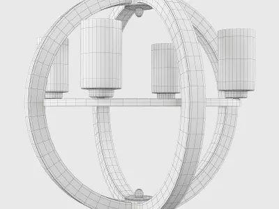 GRAND BANK GLOBE CHANDELIER Low-poly 3D model