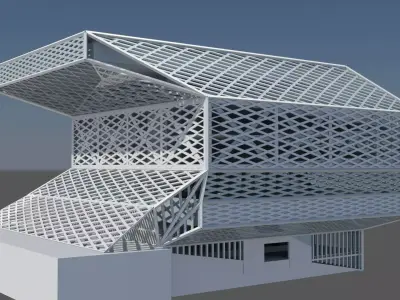 Seattle Public Library  3D model