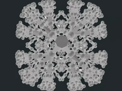 Pythagorean Tree of Life - Fractal Complexity 500K 3D model