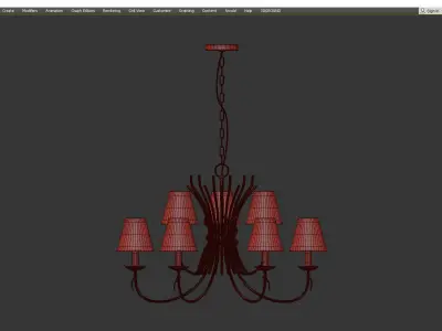 CEILING SILVER SCULPTURE CHELSOM Low-poly 3D model