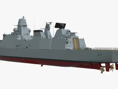  Danish Navy Iver Huitfeldt Guided Missile Frigate Gray 