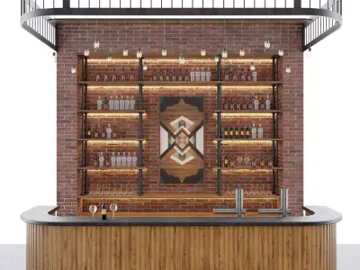 Loft  bar 3D model