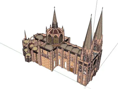 Architecture-Religion-God-Culture-Temple-0145 cathedral 3D model