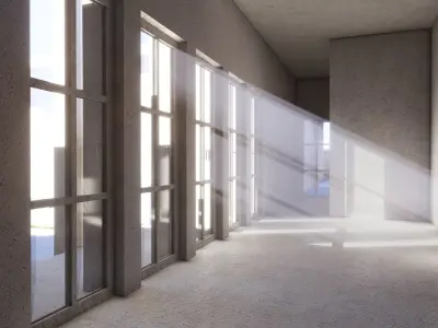 Modern Glass Set Doors  Windows  Skylight  3D model