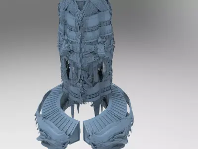 Deep Sea squid tower 2  3D model