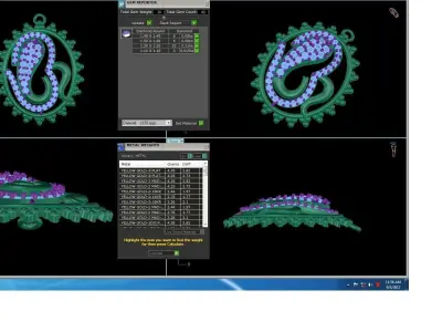 Spiritual Om Pendant 3D print model