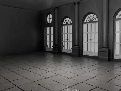 Building R01 Low-poly 3D model