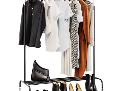  Floor hanger clothes 3D model