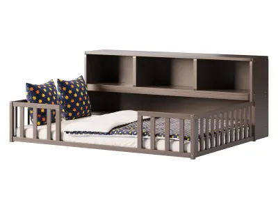 Montessori Floor Bed 3D model