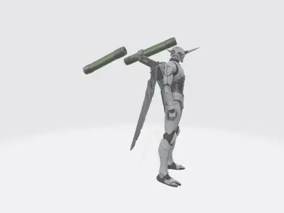 robot alien 3D model