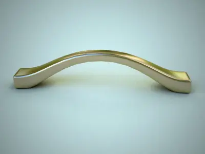 Furniture Door Handle Knob 3d model 9 Low-poly 3D model