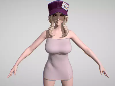 Coco Spar - Code Vein - Hot Girl Low-poly 3D model