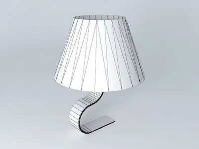 lampshade table lamp with shade Free 3D model