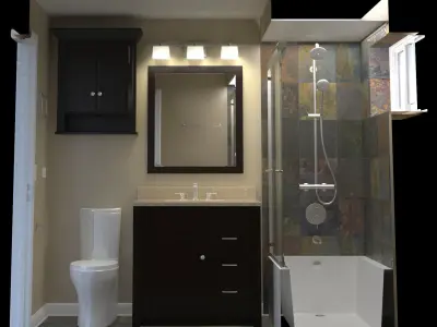 Bathroom-001 3D model