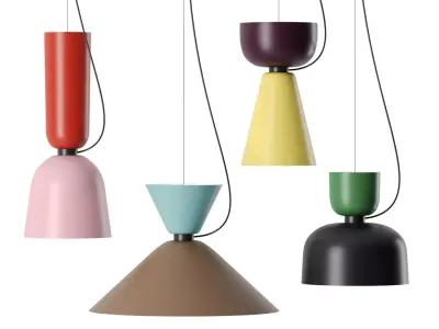 Alphabeta Pendant light by HEM 3D model