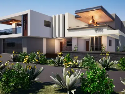 Four Bedroom House 3D model