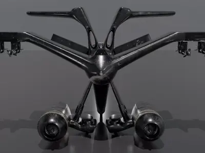 Sci-Fi VTOL Fighter Jet  Stealth Concept 3D model