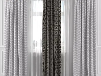 Curtain Set 196C 3D model