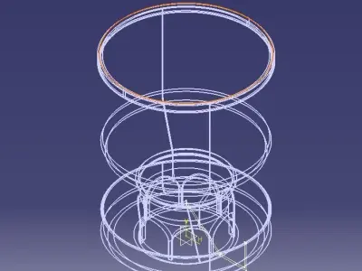 Baby Quail Birds Dry Food Feeder 3D print model