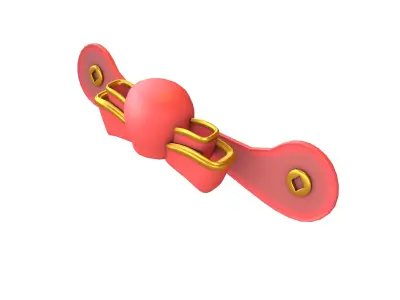 God of Wealth Hat v1 001 Low-poly 3D model