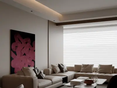 apartment interior scenes    3D model 5