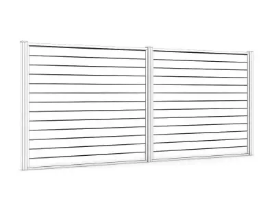 Wooden Fence 3D model