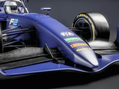  Dallara F2 2024 Formula 2 Race Car 