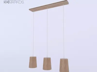 Lamps Solid Cone Pendant 3D model