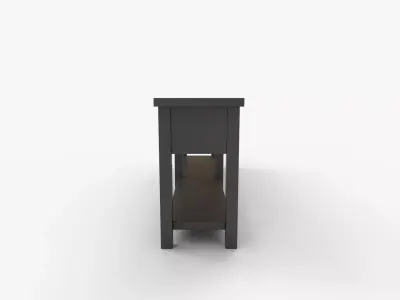 Bench wright Grand Console Table Blackened Oak 3D model