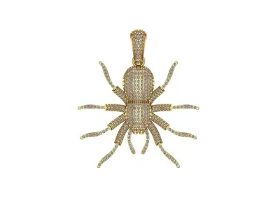 Spider Pendant Lord Ganesh 3d model 3D print model